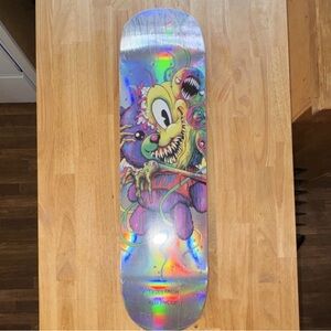 Teddy Fresh x Alex Pardee holographic skateboard. SEALED.